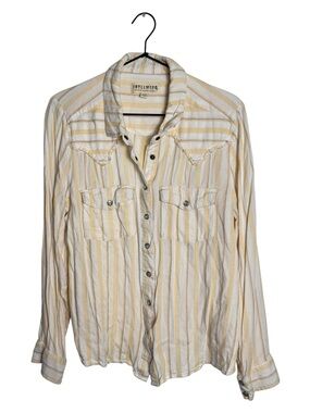 Idyllwind Miranda Lambert Yellow Cream Striped Western Snap Button Up